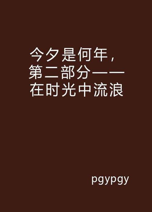 今夕是何年,穿越时空的岁月之旅